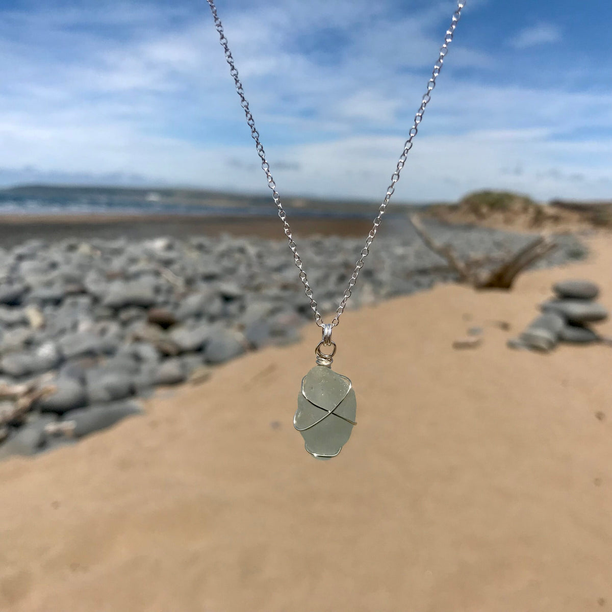 Ocean Mist Sea Glass Necklace image 1