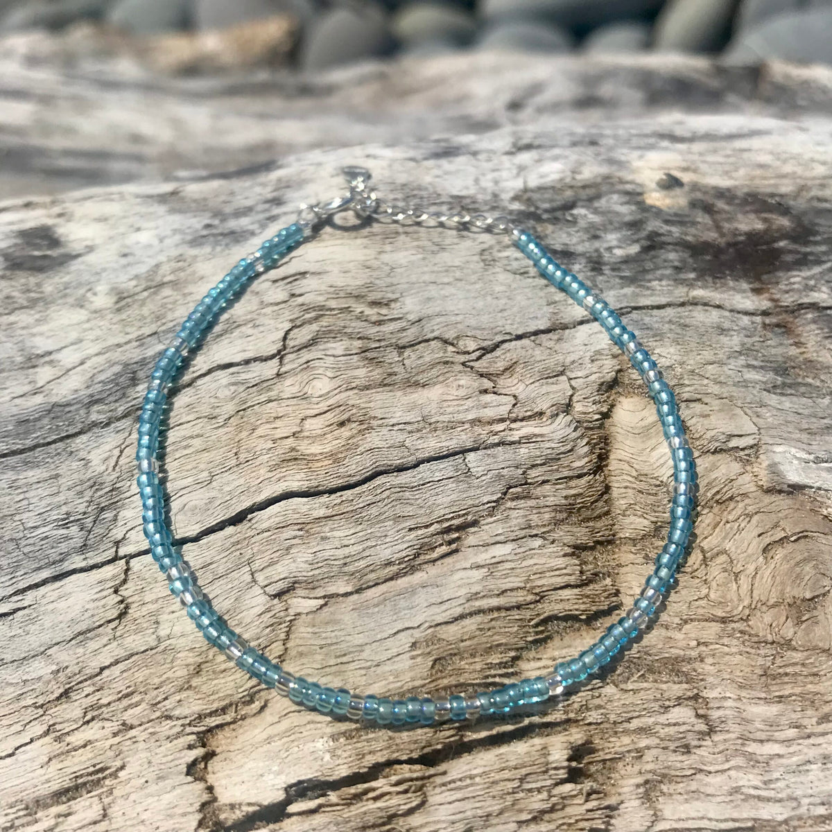 Sterling Silver Sky Drift Beaded Bracelet image 1