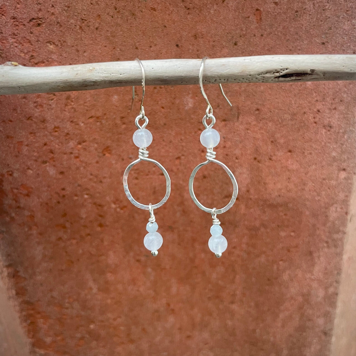 Stillwater Moonstone & Aquamarine Earrings image 3