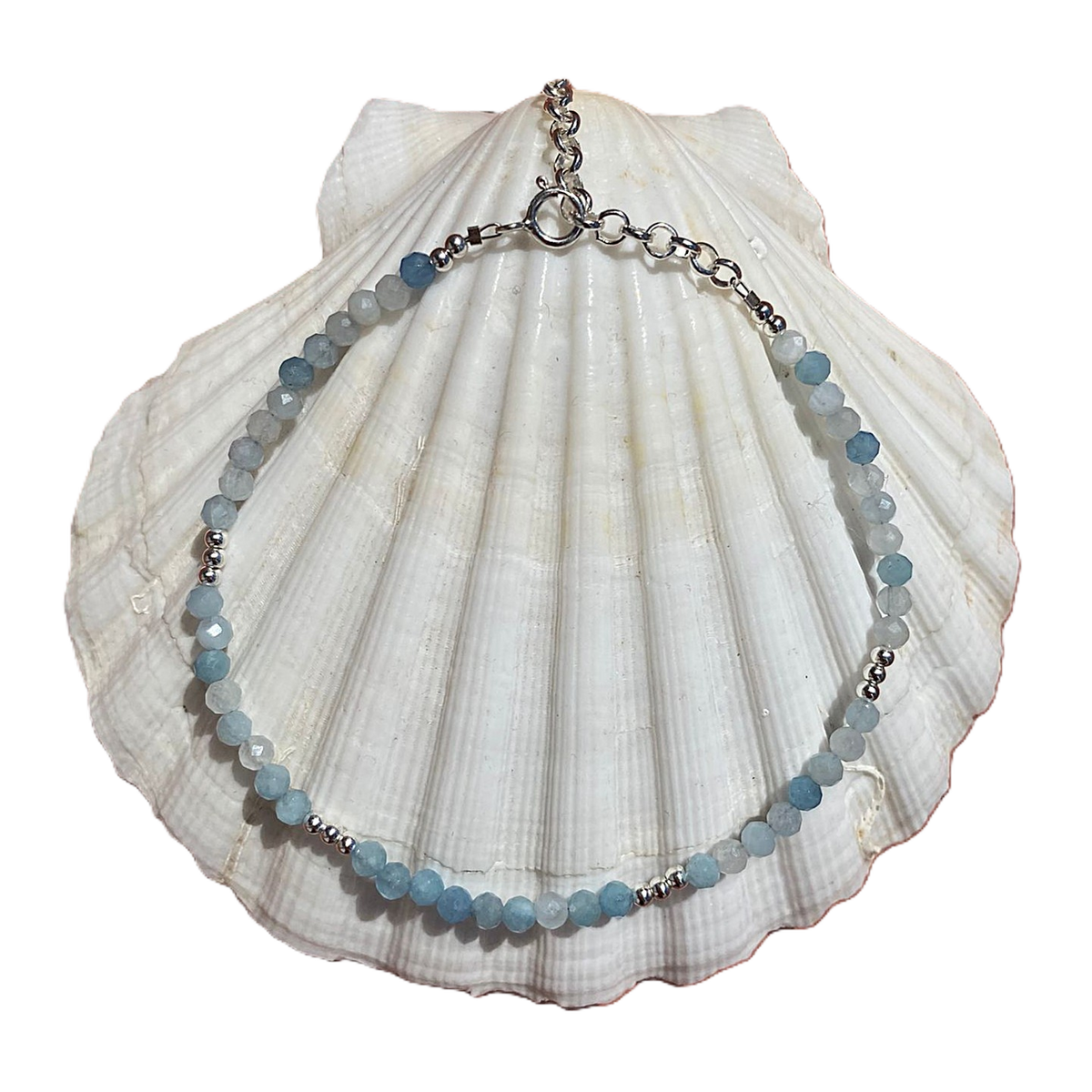 Marea Aquamarine Bracelet - Sterling Silver image 1