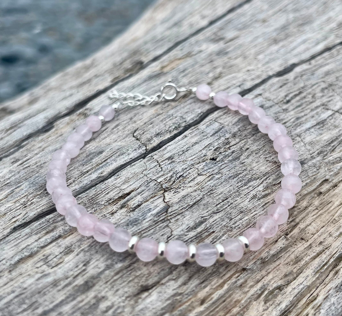 Harbour Rose Quartz & Sterling Silver Bracelet image 3