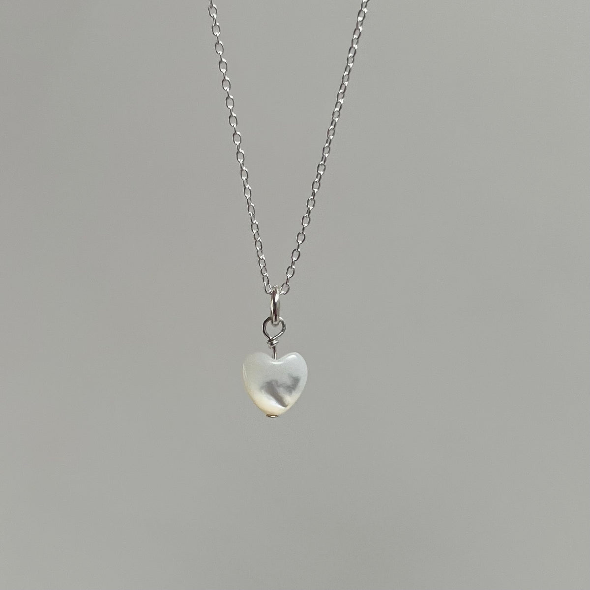 Mother of Pearl Heart Necklace image 3