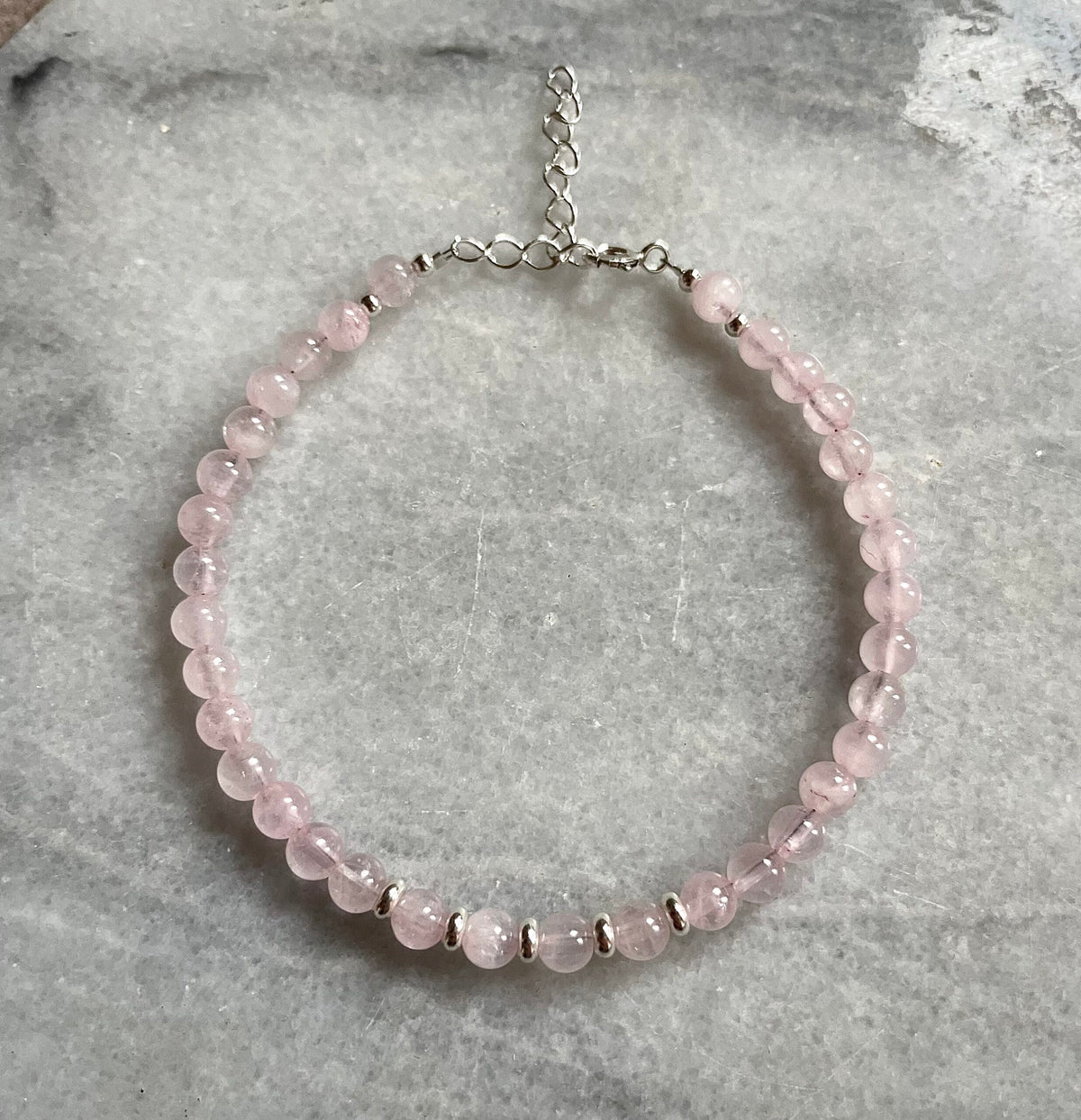 Harbour Rose Quartz & Sterling Silver Bracelet image 2