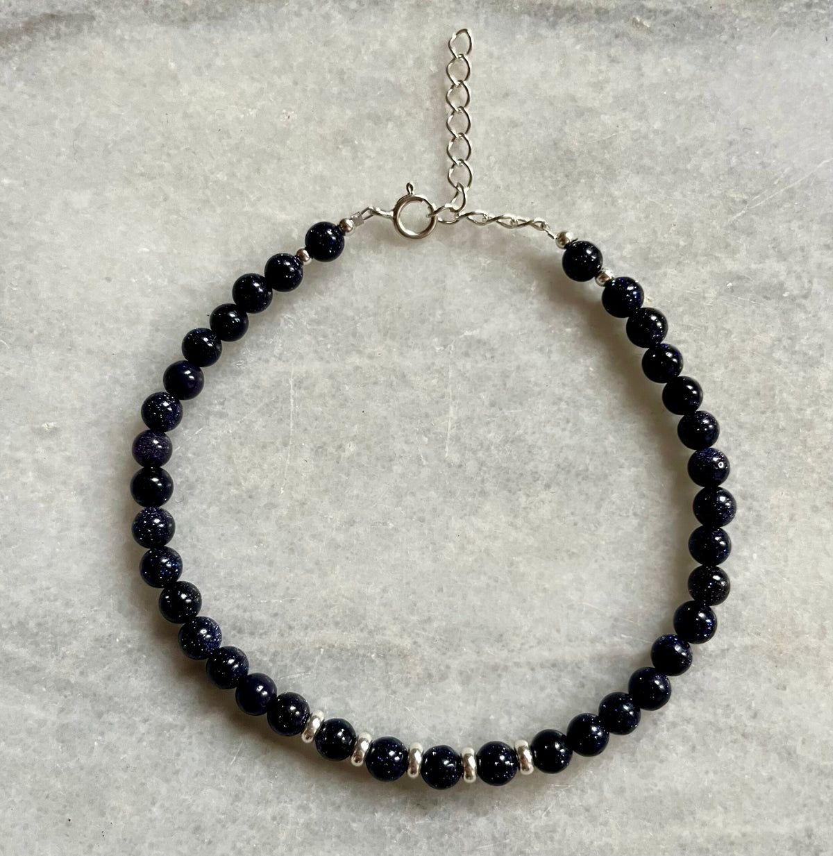 Harbour Blue Sandstone & Sterling Silver Bracelet image 1