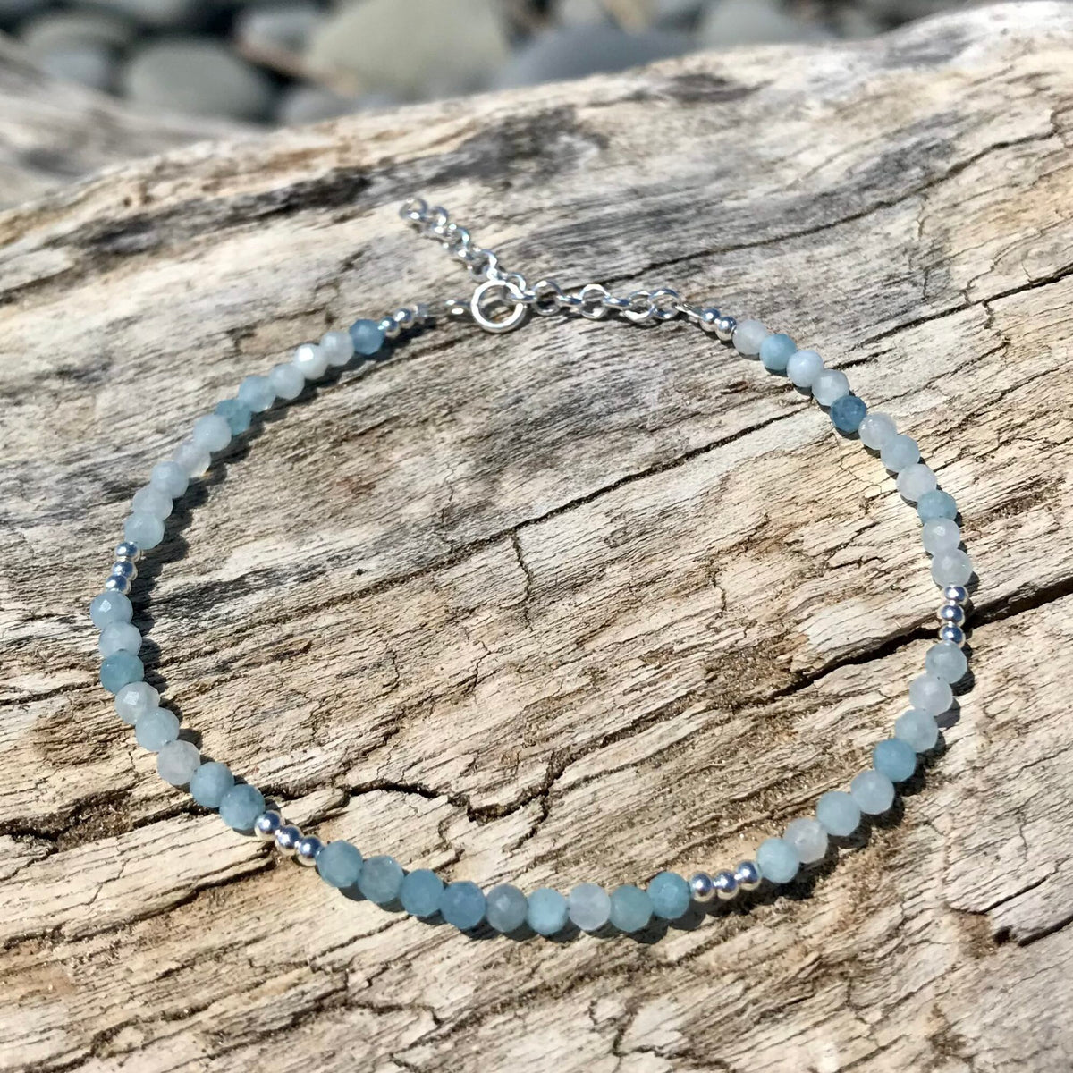 Marea Aquamarine Bracelet - Sterling Silver image 0