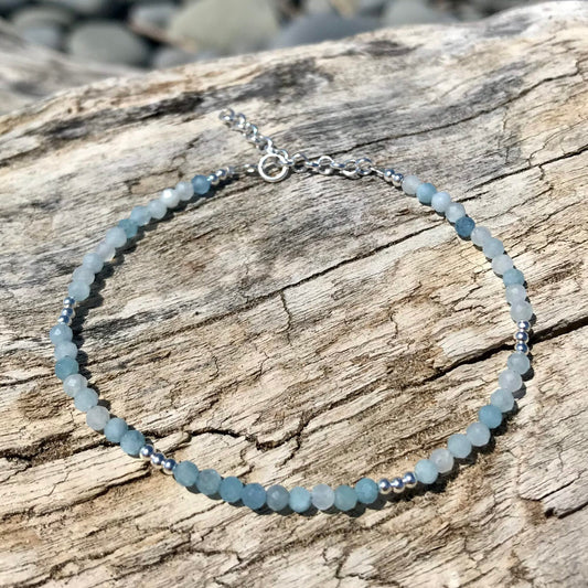 Marea Aquamarine Bracelet - Sterling Silver image 0