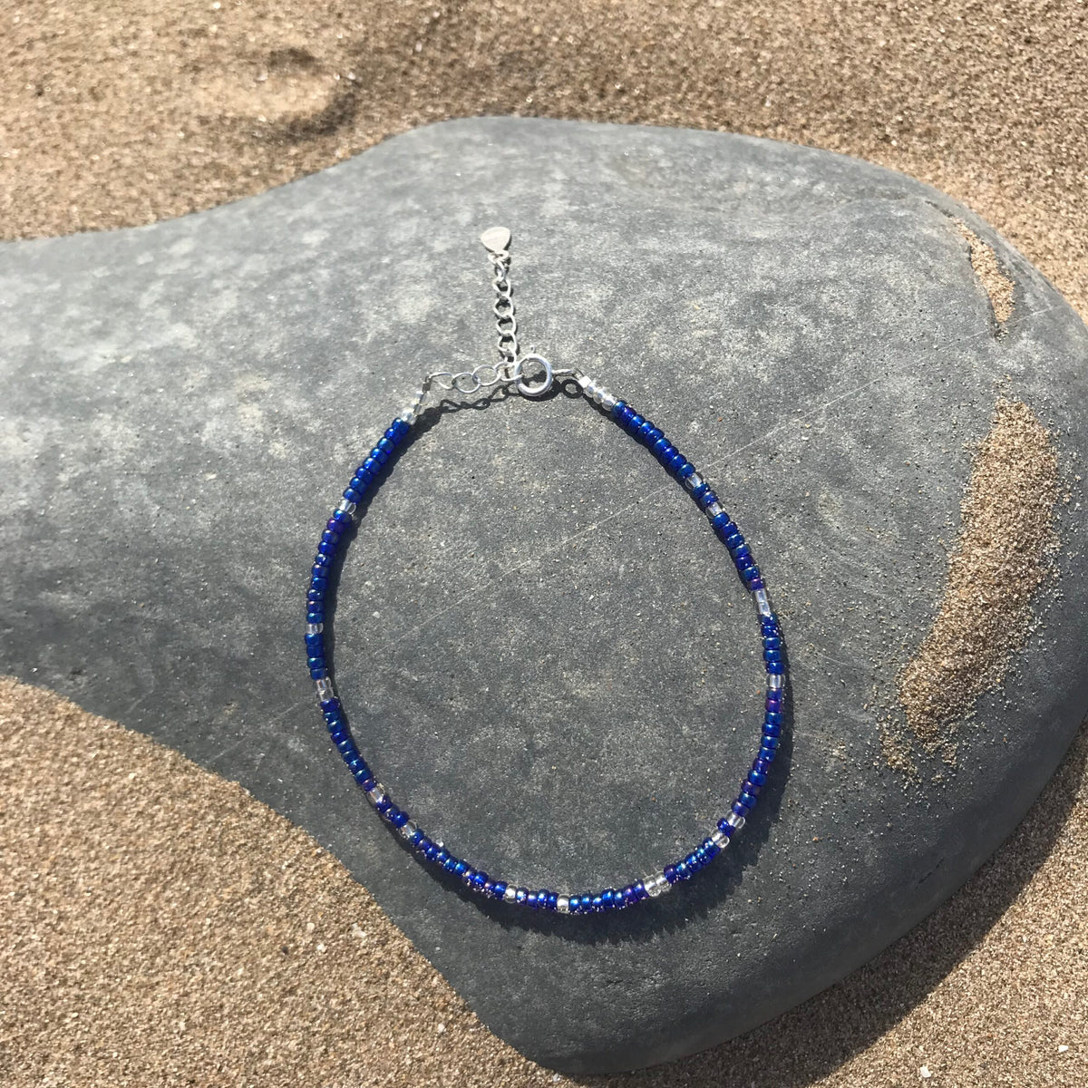 Sterling Silver Cobalt Drift Beaded Bracelet image 2