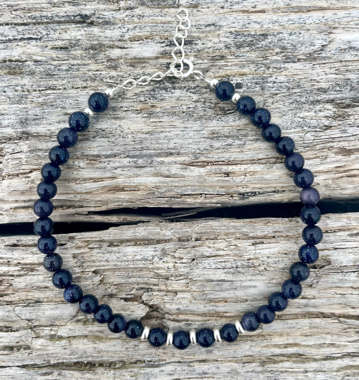 Harbour Blue Sandstone & Sterling Silver Bracelet image 0