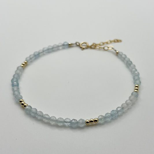 Marea Aquamarine Bracelet – Gold Filled image 0