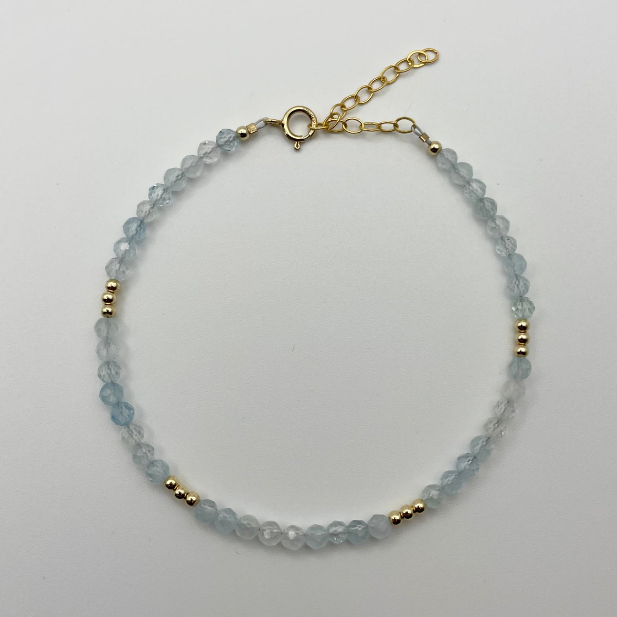 Marea Aquamarine Bracelet – Gold Filled image 1