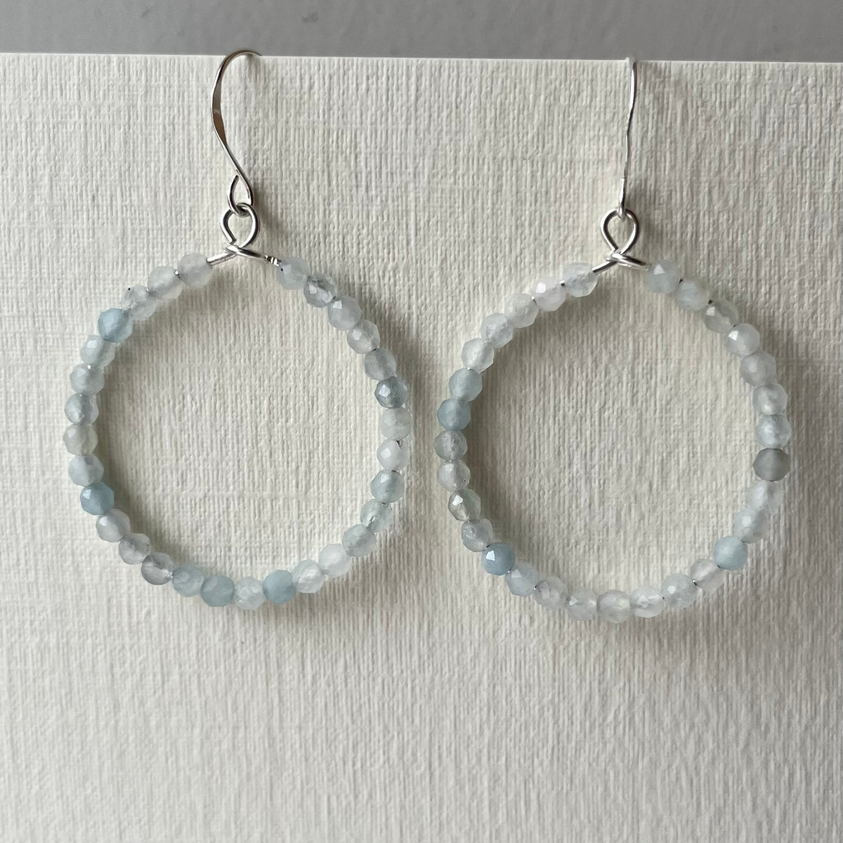 Sea Mist Aquamarine Hoops image 0