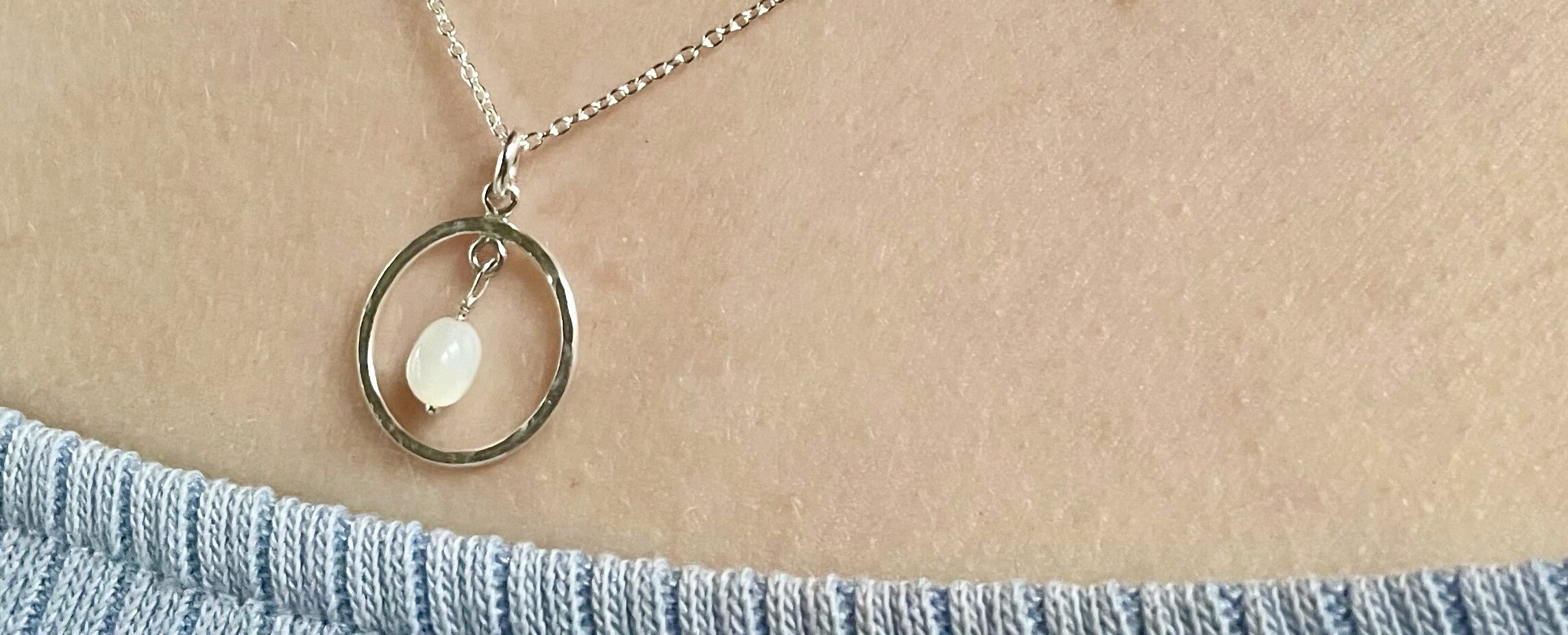 Sterling Silver Necklace Banner